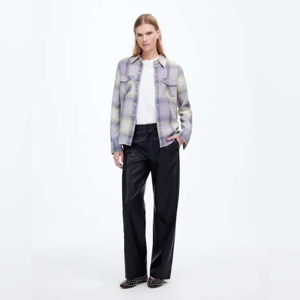 madewell snap front flannel